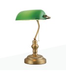 Abruzzo Lampka Biurkowa Bankierka Zielona Banca E27 ABR-LB-BANK-G