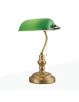 Abruzzo Desk Lamp Banker Green E27 ABR-LB-BANK-G