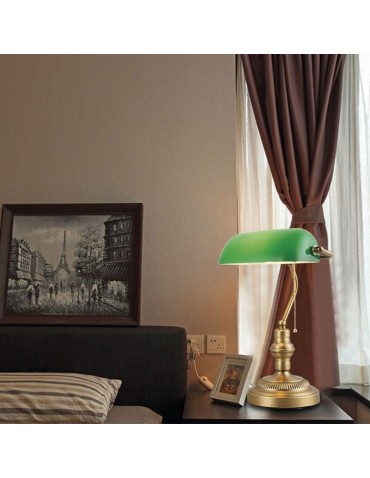 Abruzzo Lampka Biurkowa Bankierka Zielona Banca E27 ABR-LB-BANK-G - produkt 2