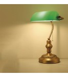 Abruzzo Lampka Biurkowa Bankierka Zielona Banca E27 ABR-LB-BANK-G