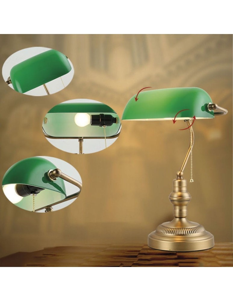 Desk lamps - Abruzzo Desk Lamp Banker Green E27 ABR-LB-BANK-G - product kolory-swiatla.pl 6