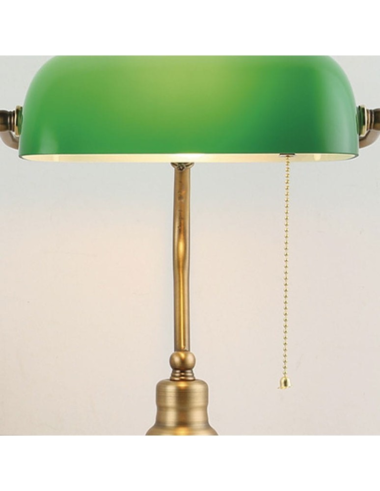 Abruzzo Lampka Biurkowa Bankierka Zielona Banca E27 ABR-LB-BANK-G