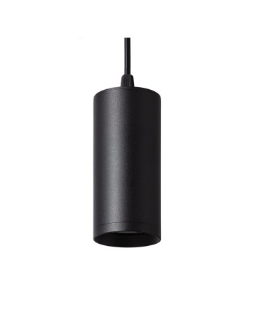 Abruzzo Lampa Wisząca czarna tuba GU10 Echo ABR-ZSC-GU10