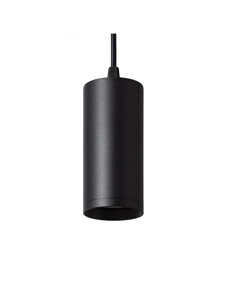 Abruzzo Lampa Wisząca czarna tuba GU10 Echo ABR-ZSC-GU10