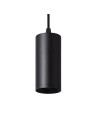 Abruzzo Lampa Wisząca czarna tuba GU10 Echo ABR-ZSC-GU10