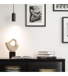 Abruzzo Lampa Wisząca czarna tuba GU10 Echo ABR-ZSC-GU10