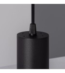 Abruzzo Lampa Wisząca czarna tuba GU10 Echo ABR-ZSC-GU10