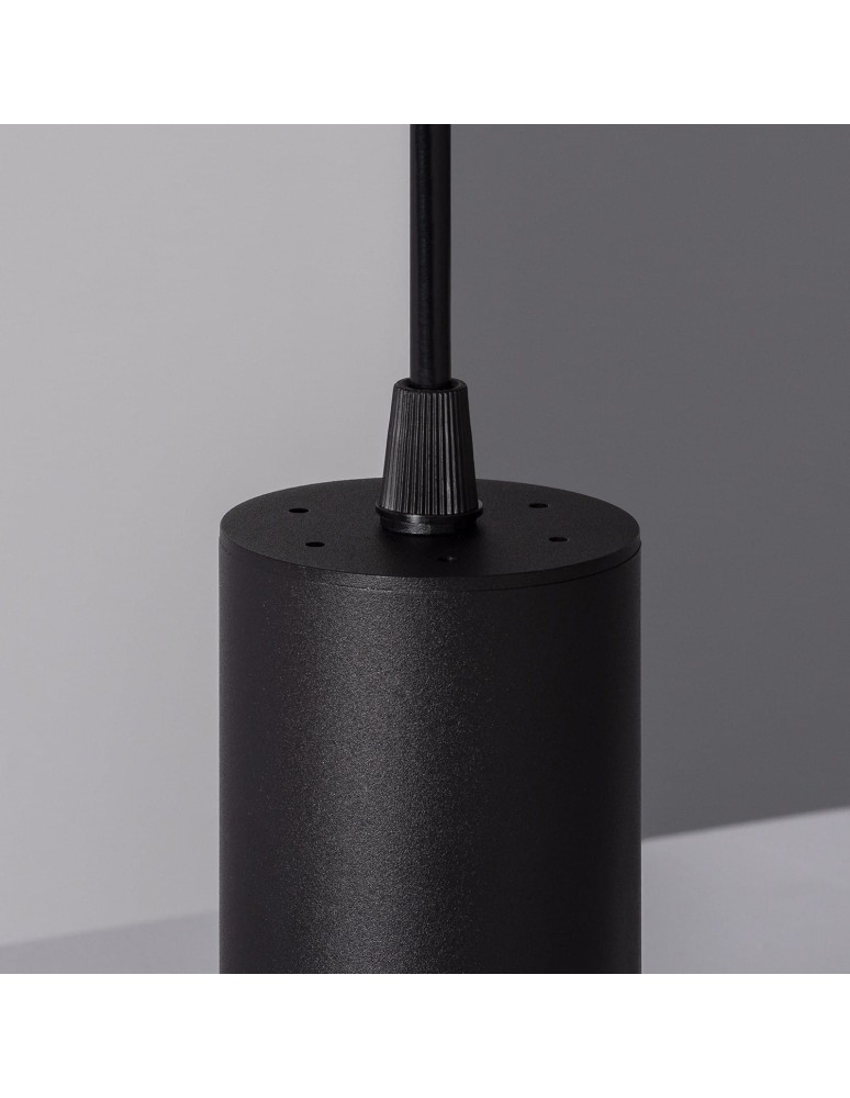 Abruzzo Lampa Wisząca czarna tuba GU10 Echo ABR-ZSC-GU10