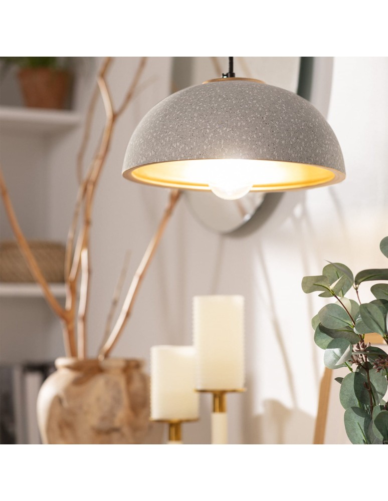 Pendant lamps - Abruzzo Ceramic Dome Pendant Lamp 30cm E27 Ciri ABR-CIRI-E27 - product kolory-swiatla.pl 2