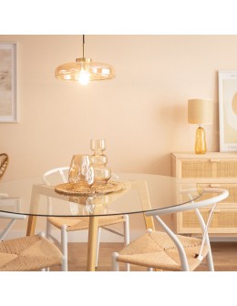 Abruzzo Lampa Wisząca Szklana Miodowa 35cm E27 Artel ABR-SLWA-E27 - produkt 2