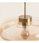 Abruzzo Lampa Wisząca Szklana Miodowa 35cm E27 Artel ABR-SLWA-E27