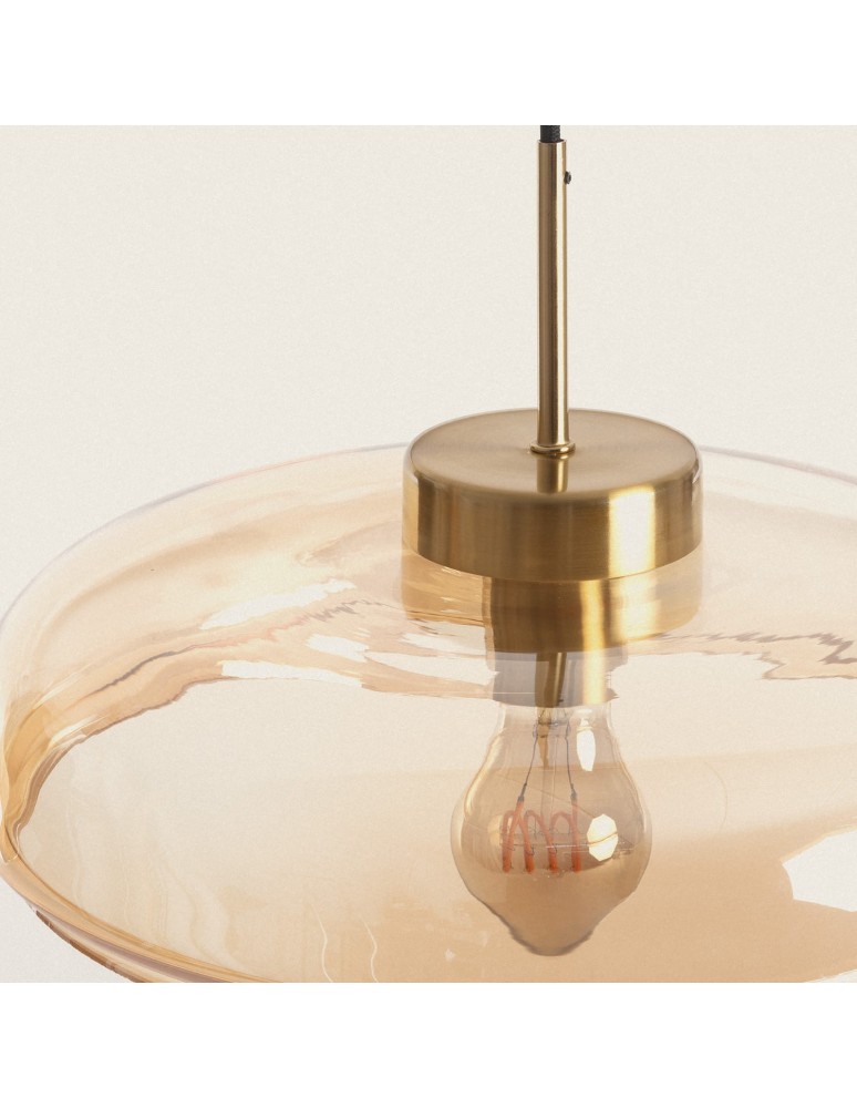Abruzzo Lampa Wisząca Szklana Miodowa 35cm E27 Artel ABR-SLWA-E27