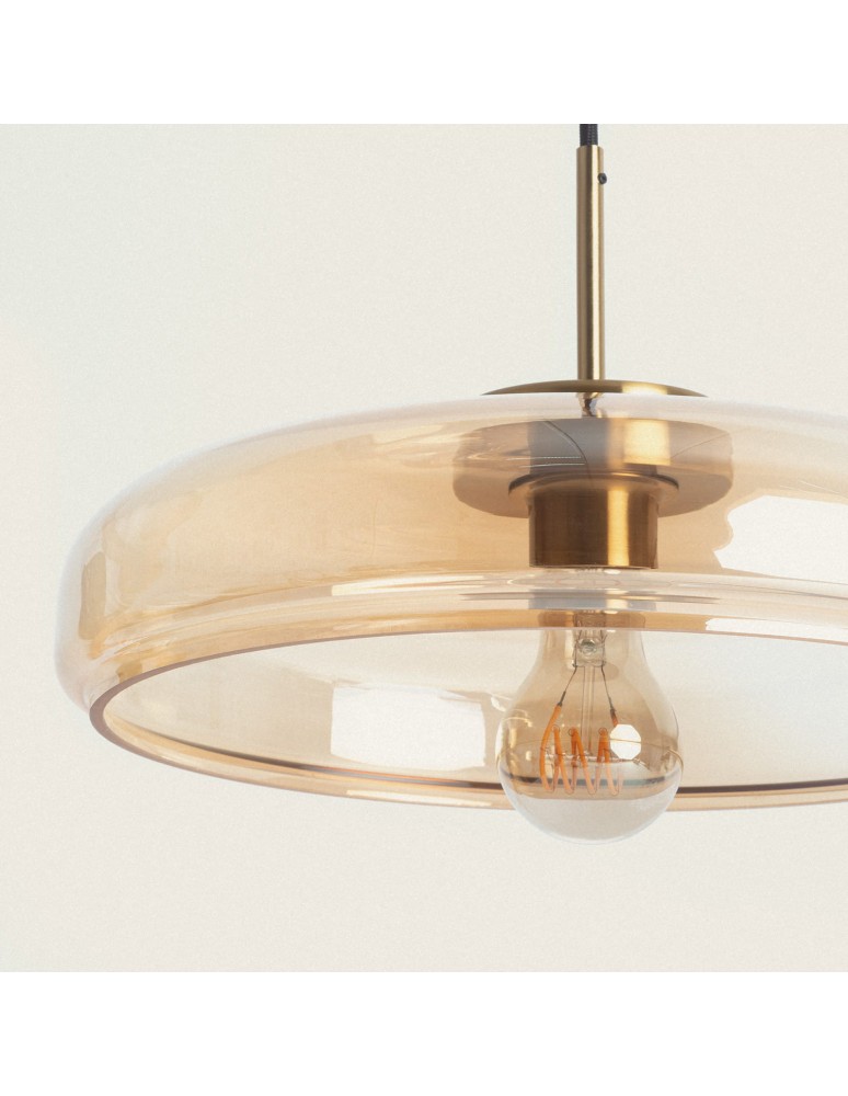 Abruzzo Lampa Wisząca Szklana Miodowa 35cm E27 Artel ABR-SLWA-E27