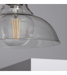 Pendant lamps - Abruzzo Retro 25cm E27 Glass Pendant Lamp Hinti ABR-SLWH - product 5