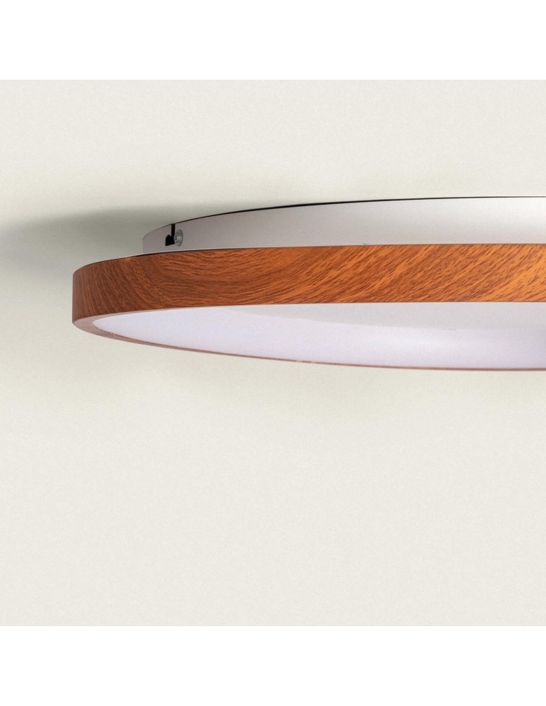 Ceiling lamps - Abruzzo LED Plafon Wooden 60cm 30W CCT 3000-5700k Gipo ABR-PLAG60-D - product kolory-swiatla.pl 4
