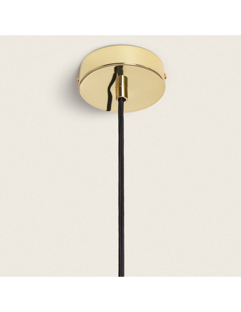 Pendant lamps - Abruzzo Glass Pendant Lamp Amber E14 15cm Koloreno ABR-KOLO1-A - product kolory-swiatla.pl 3