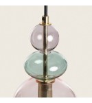 Pendant lamps - Abruzzo Glass Pendant Lamp purple-gold E14 L Koloreno ABR-KOLO2-F - product 3