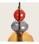 Pendant lamps - Abruzzo Glass Pendant Lamp Amber E14 15cm L Koloreno ABR-KOLO2-A - product 3