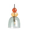 View Abruzzo Glass Pendant Lamp Green E14 15cm L Koloreno ABR-KOLO2-Z