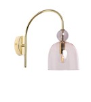 Wall lamps - Abruzzo Glass wall lamp Purple E14 15cm Koloreno ABR-KOLOK-F - product 1