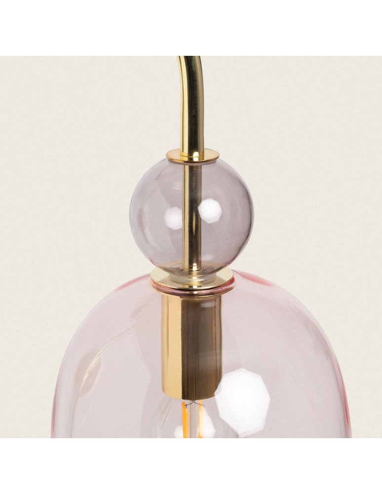 Wall lamps - Abruzzo Glass wall lamp Purple E14 15cm Koloreno ABR-KOLOK-F - product kolory-swiatla.pl 5