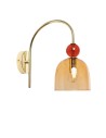 View Abruzzo Glass wall lamp Amber E14 15cm Koloreno ABR-KOLOK-A