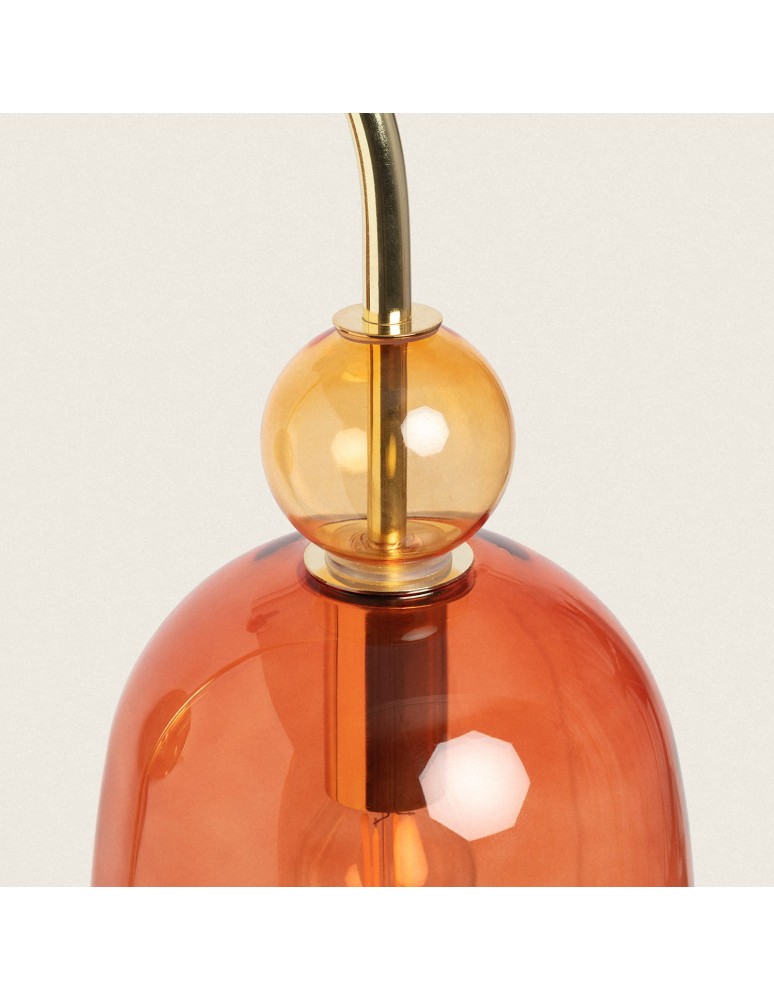 Wall lamps - Abruzzo Glass wall lamp Red E14 15cm Koloreno ABR-KOLOK-C - product kolory-swiatla.pl 3