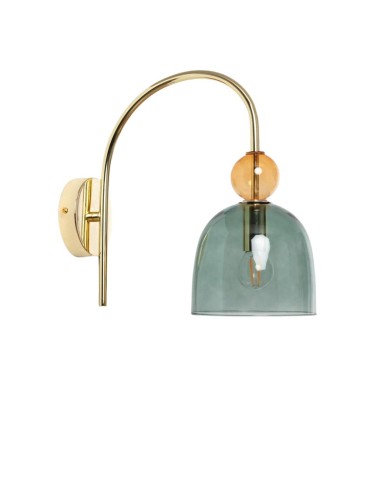 Abruzzo Glass wall lamp Green E14 15cm Koloreno ABR-KOLOK-Z
