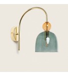 Abruzzo Kinkiet szklany Zielony E14 15cm Koloreno ABR-KOLOK-Z