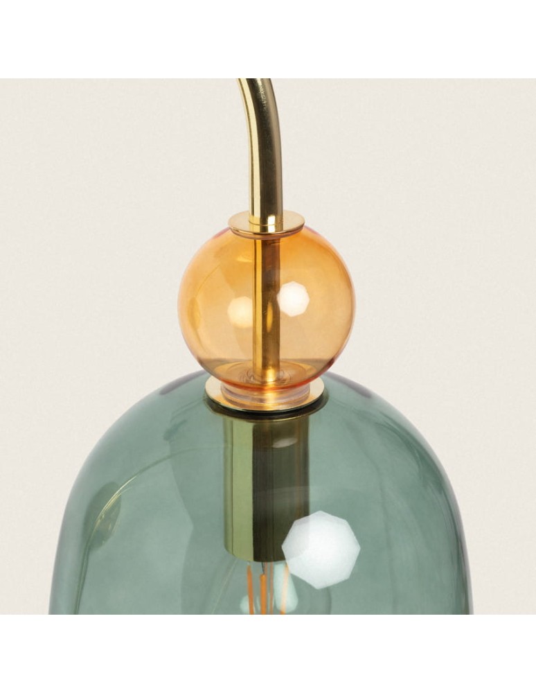 Abruzzo Kinkiet szklany Zielony E14 15cm Koloreno ABR-KOLOK-Z