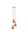 View Abruzzo Glass Pendant Lamp Red 3xE14 35cm Koloreno ABR-3KOLOK-C.