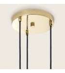 Abruzzo Lampa Wisząca Szklana Zielona 3xE14 35cm Koloreno ABR-3KOLOK-Z