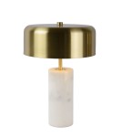 Designer table lamps - Lucide MIRASOL Desk 3xG9 white satin brass 34540/03/31 - product 1