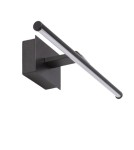 Abruzzo Czarny Kinkiet nad obraz 2W CRI90 na Baterie 40cm Vinci ABR-OKL2-C