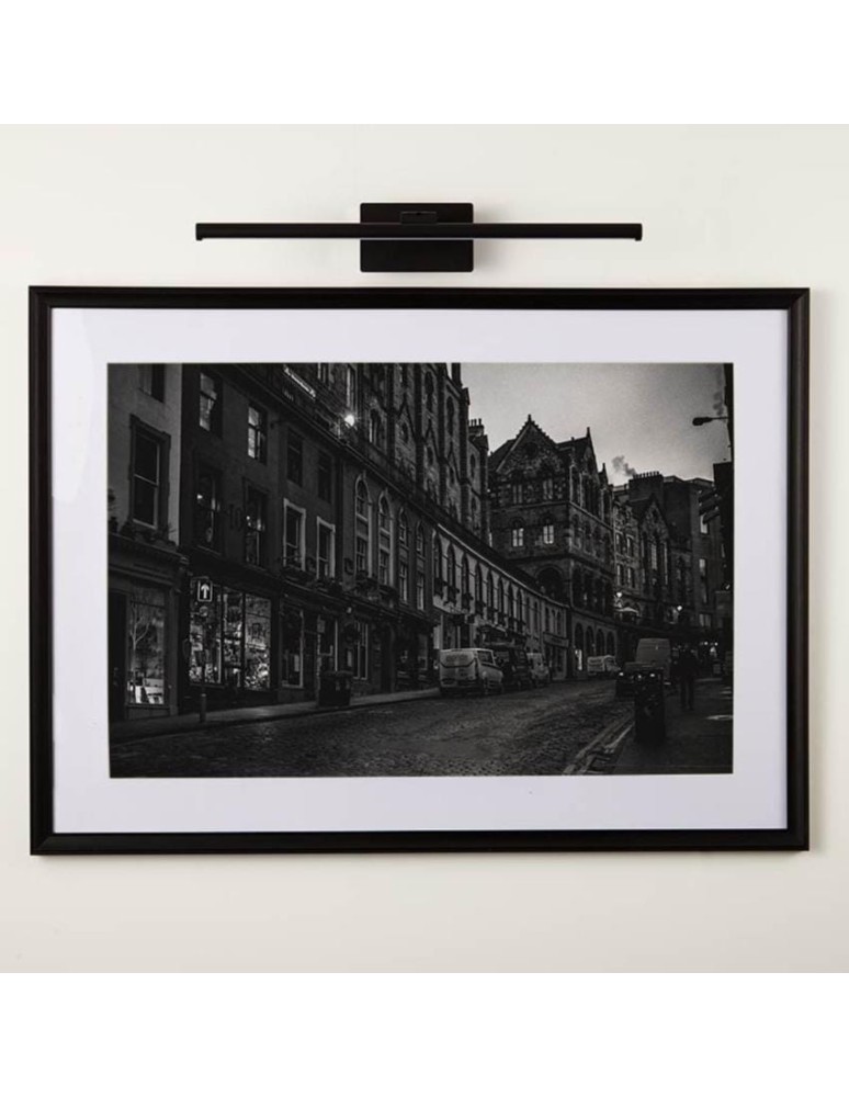 Abruzzo Czarny Kinkiet nad obraz 2W CRI90 na Baterie 40cm Vinci ABR-OKL2-C