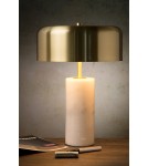 Designer table lamps - Lucide MIRASOL Desk 3xG9 white satin brass 34540/03/31 - product 3