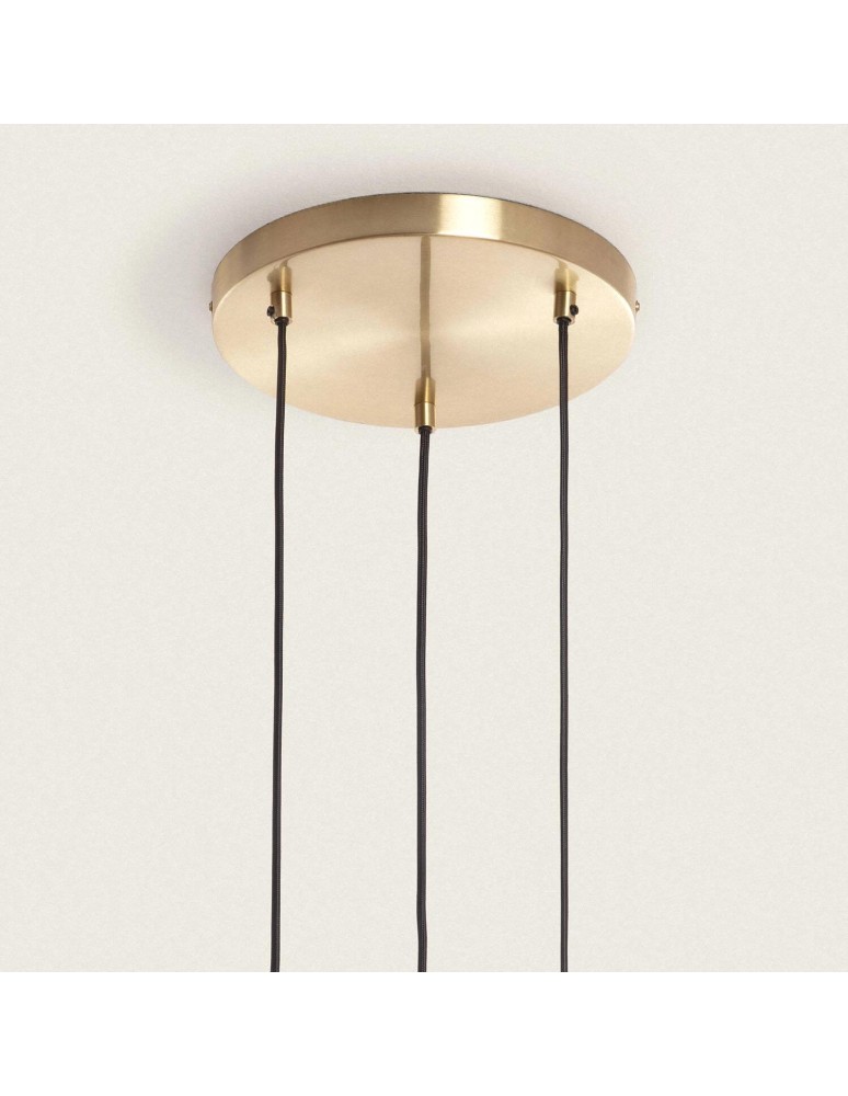 Abruzzo Lampa Wisząca 3 szklane Czarne Kule E14 Sfero ABR-3SLWS-E14