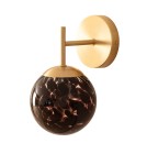 Wall lamps - Abruzzo Gold Wall lamp Black Glass Ball E14 Sphero ABR-SKS-E14 - product 1