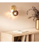 Wall lamps - Abruzzo Gold Wall lamp Black Glass Ball E14 Sphero ABR-SKS-E14 - product 3