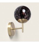 Wall lamps - Abruzzo Gold Wall lamp Black Glass Ball E14 Sphero ABR-SKS-E14 - product 4