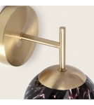 Wall lamps - Abruzzo Gold Wall lamp Black Glass Ball E14 Sphero ABR-SKS-E14 - product 5