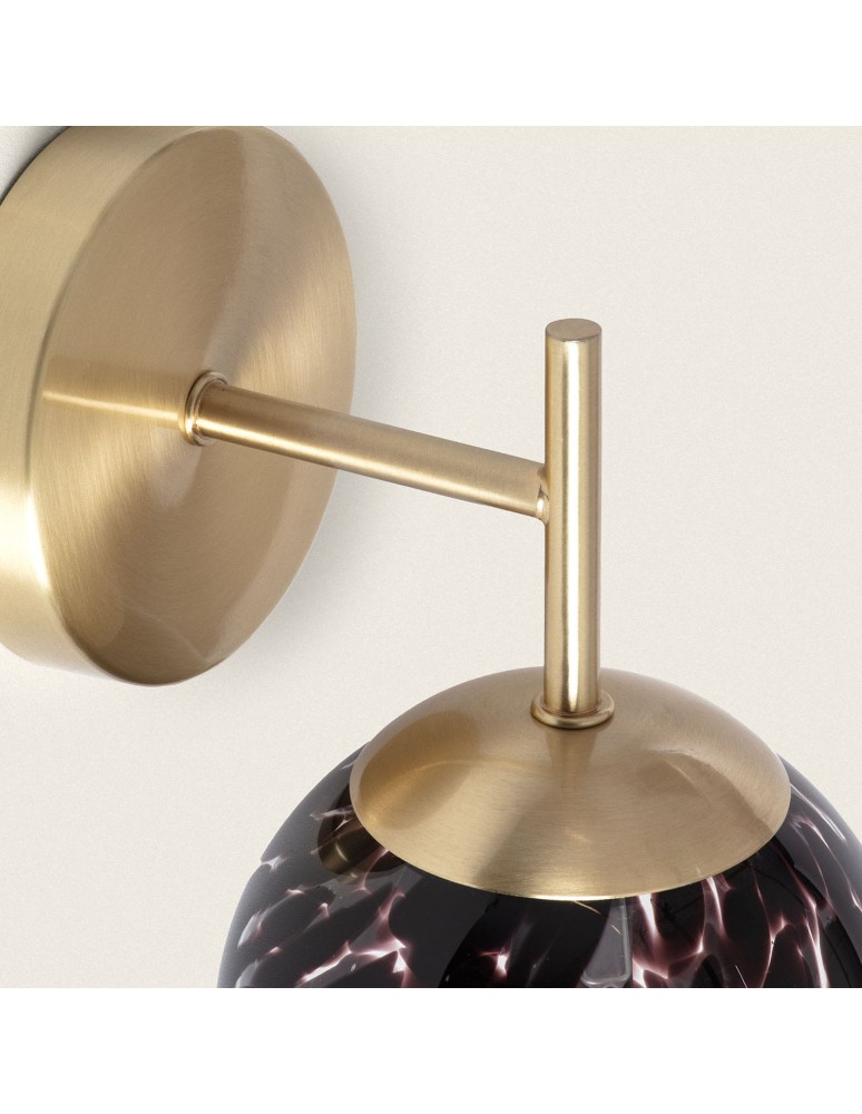 Wall lamps - Abruzzo Gold Wall lamp Black Glass Ball E14 Sphero ABR-SKS-E14 - product kolory-swiatla.pl 5
