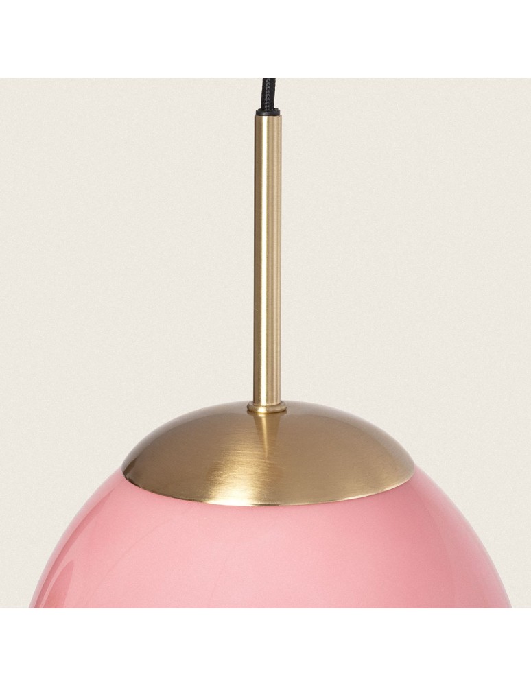 Pendant lamps - Abruzzo Pendant Lamp 3 Glass Red Spheres E14 Sphero ABR-3SKCR - product kolory-swiatla.pl 5