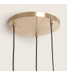 Abruzzo Lampa Wisząca 3 szklane Czerwone kule E14 Sfero ABR-3SKCR