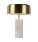 Designer table lamps - Lucide MIRASOL Desk 3xG9 white satin brass 34540/03/31 - product 5