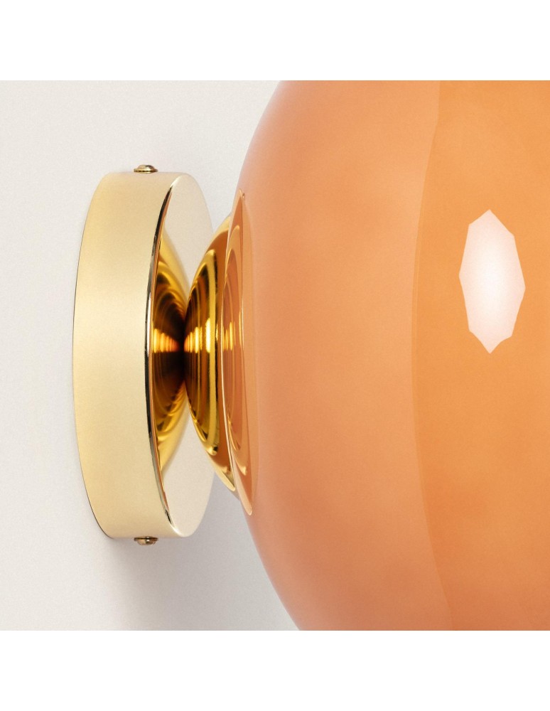 Wall lamps - Abruzzo Glass wall lamp red E14 Sfero ABR-KCRS - product kolory-swiatla.pl 5