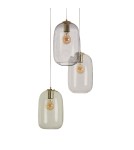 Abruzzo Lampa Wisząca 3 szklane tuby E27 Claro ABR-3SKCLA