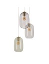 View Abruzzo Pendant Lamp 3 Glass Tubes E27 Claro ABR-3SKCLA