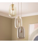 Pendant lamps - Abruzzo Pendant Lamp 3 Glass Tubes E27 Claro ABR-3SKCLA - product 2