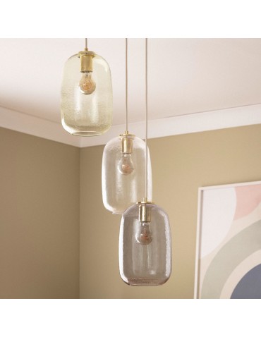 Abruzzo Pendant Lamp 3 Glass Tubes E27 Claro ABR-3SKCLA - product 2
